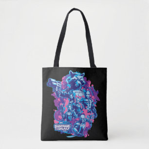 Tote Bag Gardiens de la Galaxie Graphique d'équipe stylisé