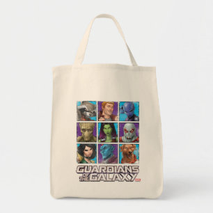 Tote Bag Gardiens de la Galaxie Grille d'équipage