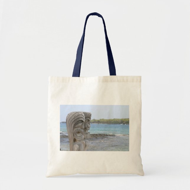 Tote Bag Gardiens de Tiki dans Kona, Hawaï (Devant)