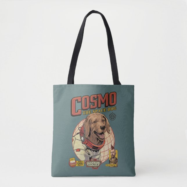 Tote Bag Gardiens du Cosmo Galaxy Le chien spatial (Devant)