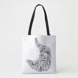 Tote Bag Gastroentérologie vintage - cadeau gastroentérolog