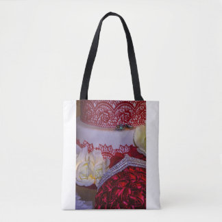 Tote Bag Gâteau, bouquet et anneaux de 1304 Mariages