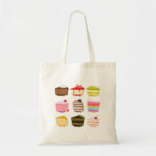 Tote Bag Gâteau d'anniversaire de gâteau mignon avec crème 