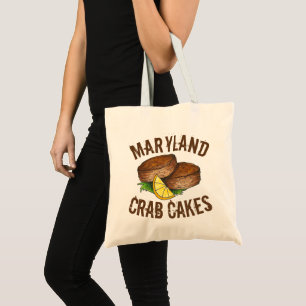 Tote Bag Gâteaux de crabe du Maryland Crabcakes Fruits de m