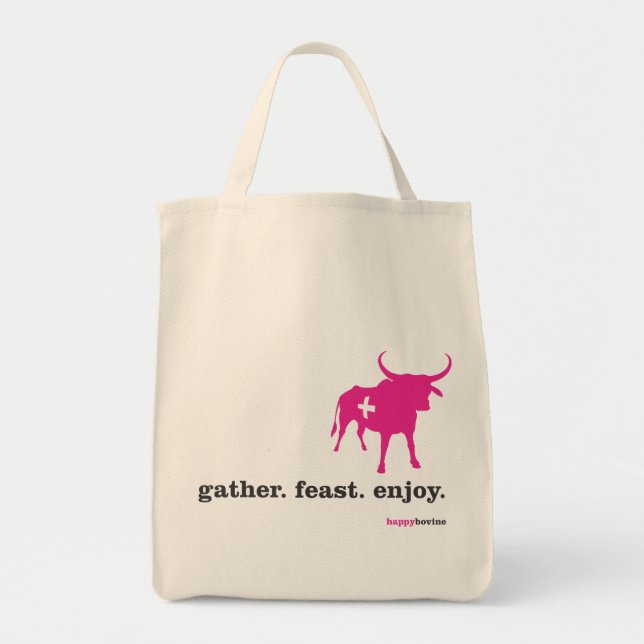 Tote Bag gather.feast.enjoy. (Devant)