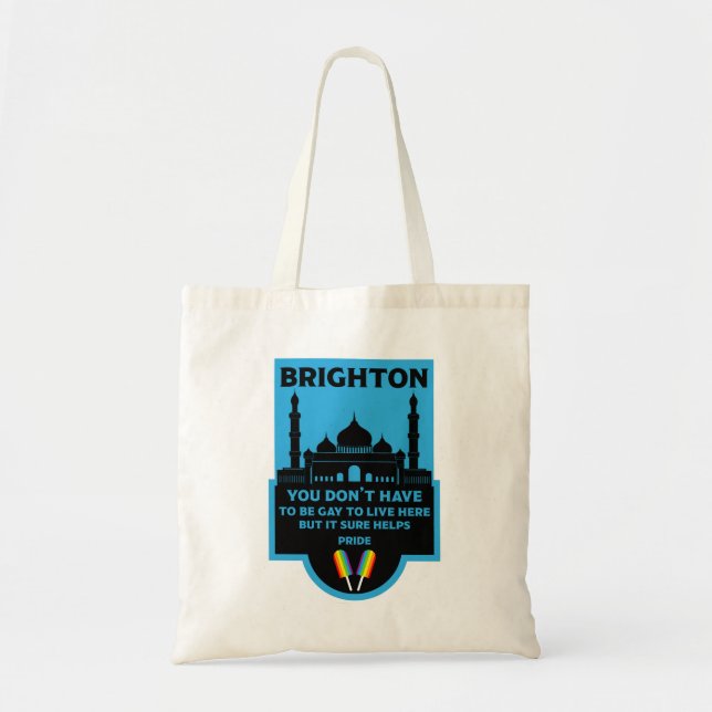 Tote Bag Gay pride Brighton (Devant)