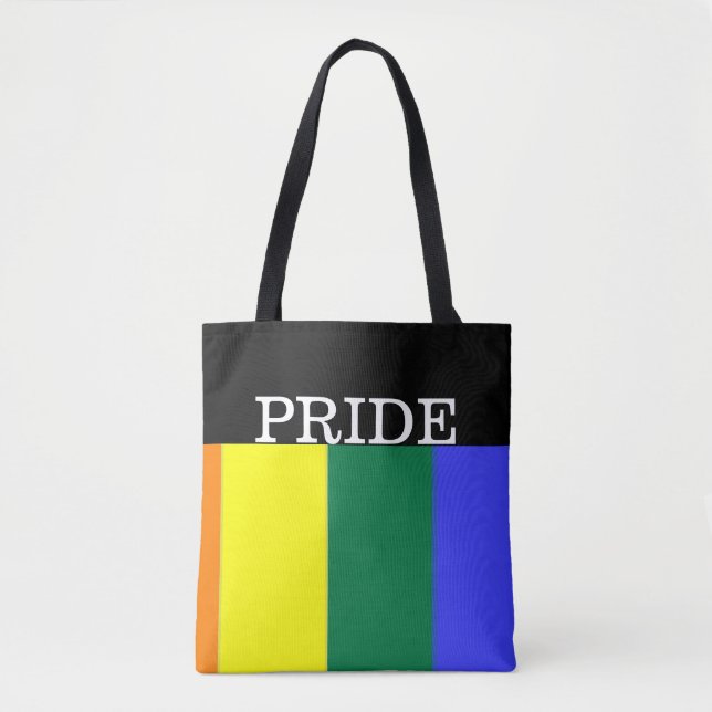 Tote Bag Gay pride Rainbow Personnalisé (Devant)