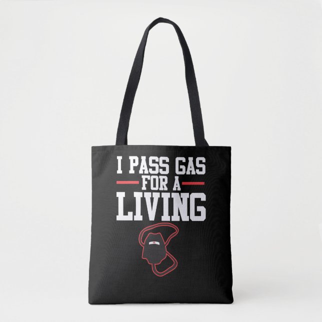 Tote Bag Gaz drôle de passage de cadeau d'anesthésie (Devant)