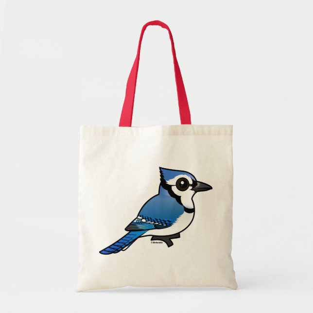 Tote Bag Geai bleu de Birdorable (Devant)