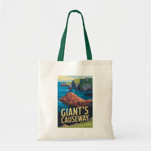 Tote Bag Géant's Causeway Irlande Travel Art Vintage