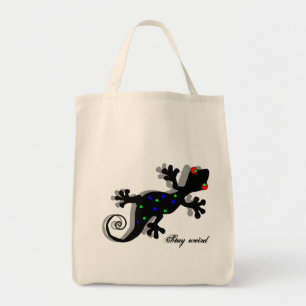 Tote Bag Gecko Funky - Les cadeaux Lizard Lover