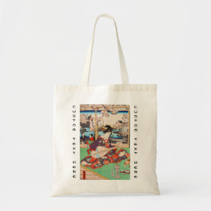 Tote Bag Geisha japonais vintage d'ukiyo-e jouant l'art de