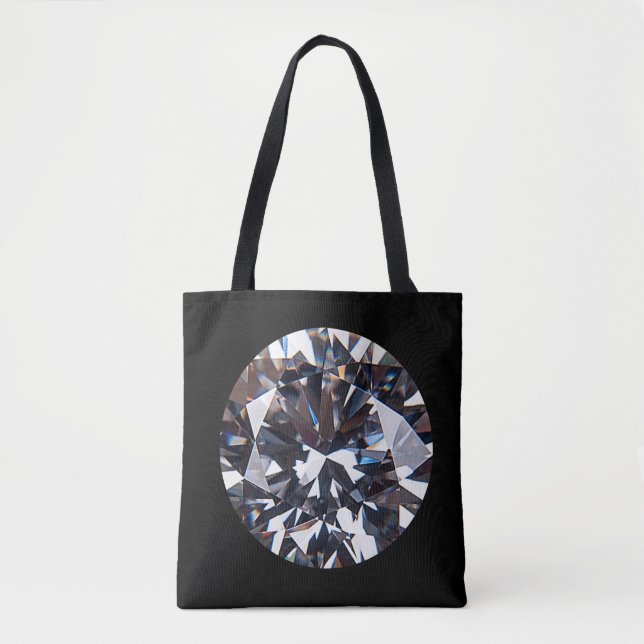 Tote Bag Gem diamant élégant à facettes (Devant)