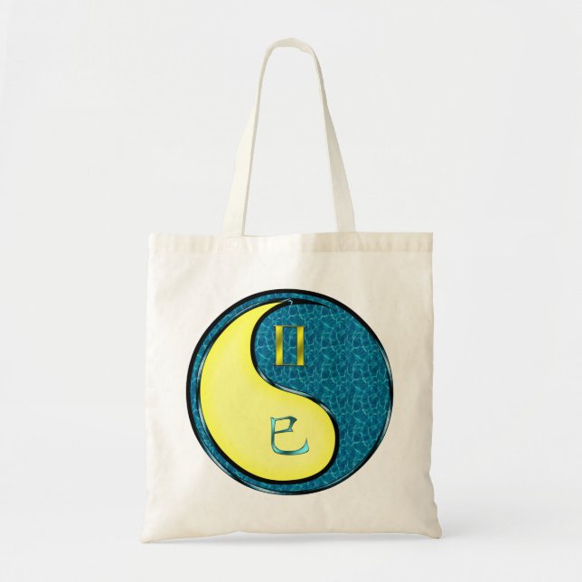 Tote Bag Gemini et Serpent d'eau (Devant)