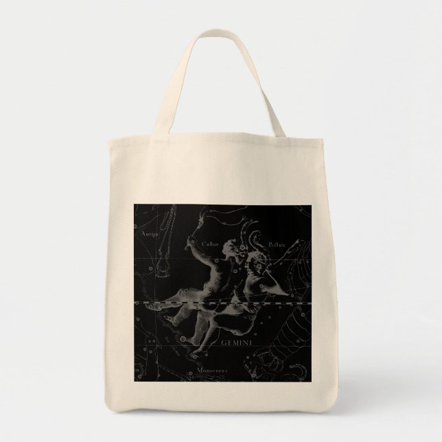 Tote Bag Gemini Zodiac Constellation Hevelius 1690 (Devant)