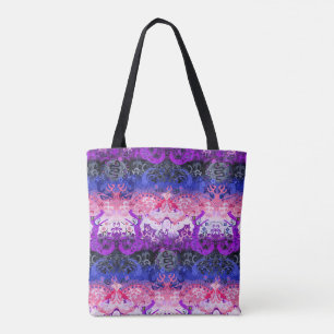 Tote Bag Genderfluide Dragon Damask - Genderfluide Fierté D