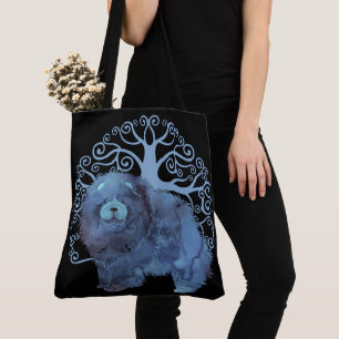 Tote Bag GÈNES FADÉS Chow Tree of Life - NOIR