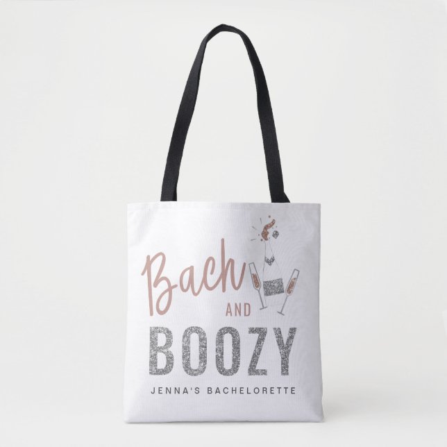 Tote Bag GENRE| Bach et Bozy Rose Gold Bachelorette (Devant)