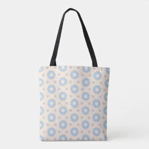 Tote Bag Géométrie Blue Starburst