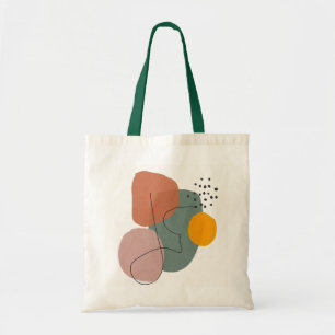 Tote Bag Géométrique,abstrait,minimaliste,moderne,pastel