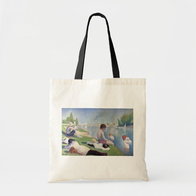 Tote Bag Georges Seurat - Baignades aux Asnières (Devant)