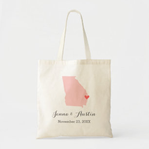 Tote Bag Géorgie Mariage Bienvenue