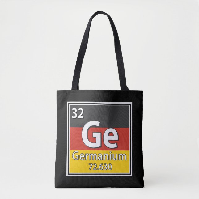 Tote Bag Germanium - Allemagne Drapeau allemand Science (Devant)