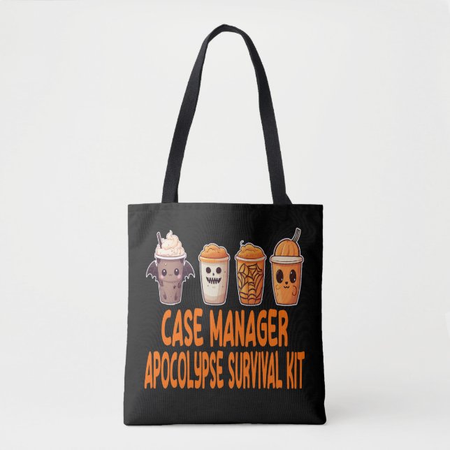 Tote Bag Gestionnaire de coques Kit de survie pour amoureux (Devant)