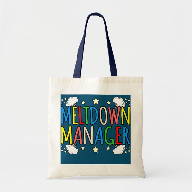 Tote Bag Gestionnaire de fusion Garderie de garderie Garde  (Devant)