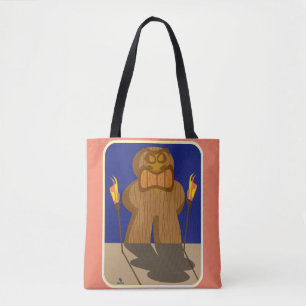 Tote Bag Giant Tiki Jeu pièce dessin amusant design