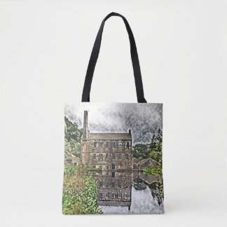 Tote Bag Gibson Mill Reflection - Hardcastle Crags