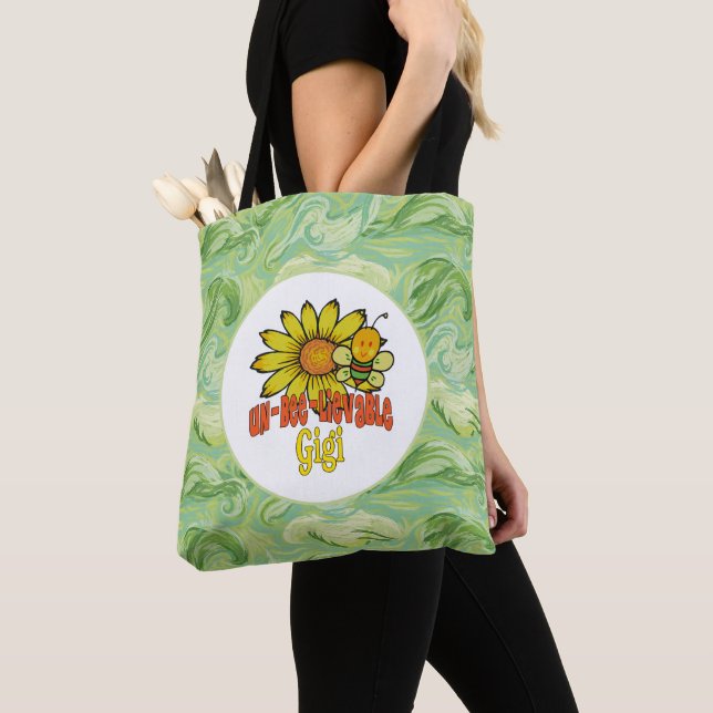 Tote Bag Gigi Tournesol et abeilles incroyables (De près)