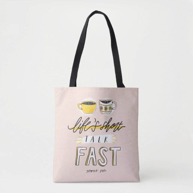 Tote Bag Gilmore Girls | Vie courte présentation rapide - C (Devant)