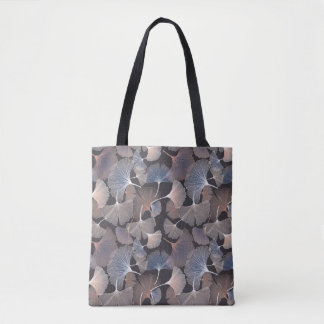 Tote Bag Ginkgo feuilles : élégant motif naturel.