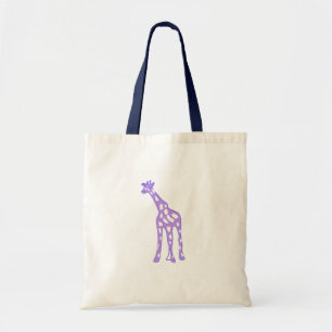 TOTE BAG GIRAFE POURPRE