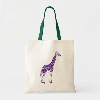 Tote Bag Girafe pourpre