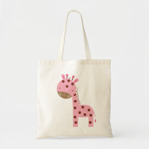 Tote Bag Girafe rose de bébé