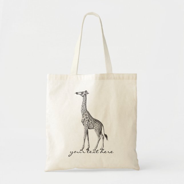 Tote Bag Girafe vintage (Devant)