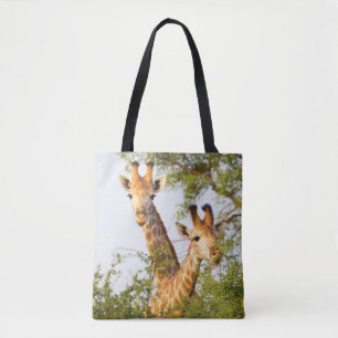Tote Bag Girafes dépassant de la végétation