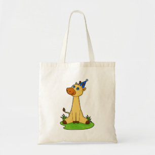Tote Bag Giraffe avec casquette de fête