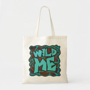 Tote Bag Giraffe Impression Brown et Turquoise