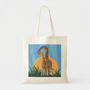 Tote Bag Giraffe maman et bébé