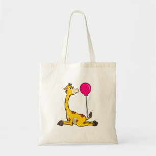 Tote Bag Giraffe with Balloon