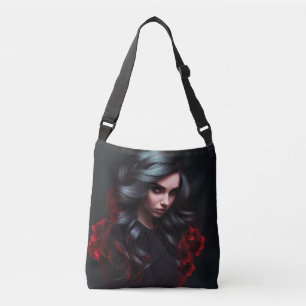Tote Bag girl black hair