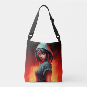 Tote Bag girl blue hat
