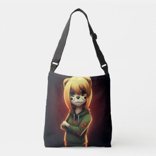 Tote Bag Girl Green Sweater