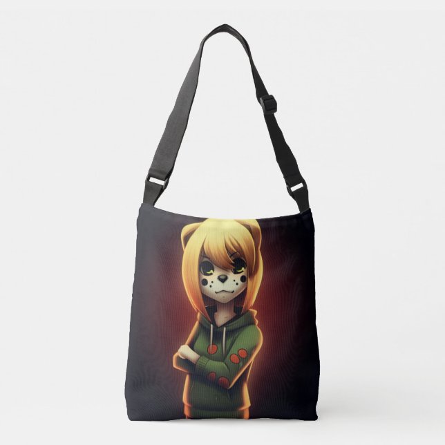 Tote Bag Girl Green Sweater (Devant)