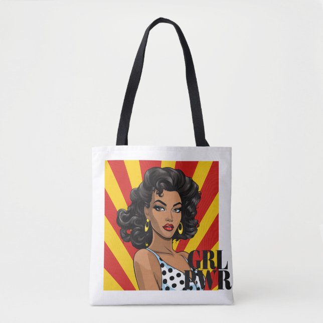 Tote Bag Girl Power fourre-tout 1 (Devant)