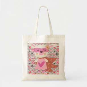 Tote Bag Girl Superhero Bunny