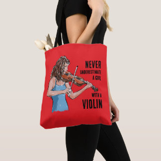 Tote Bag Girl With A Violin Tote